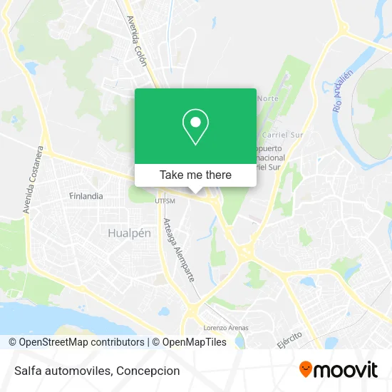 Mapa de Salfa automoviles