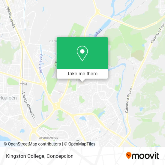 Mapa de Kingston College