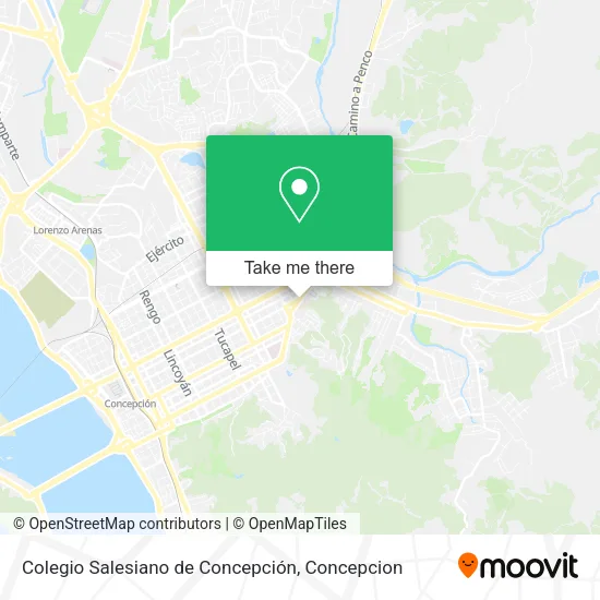 Mapa de Colegio Salesiano de Concepción
