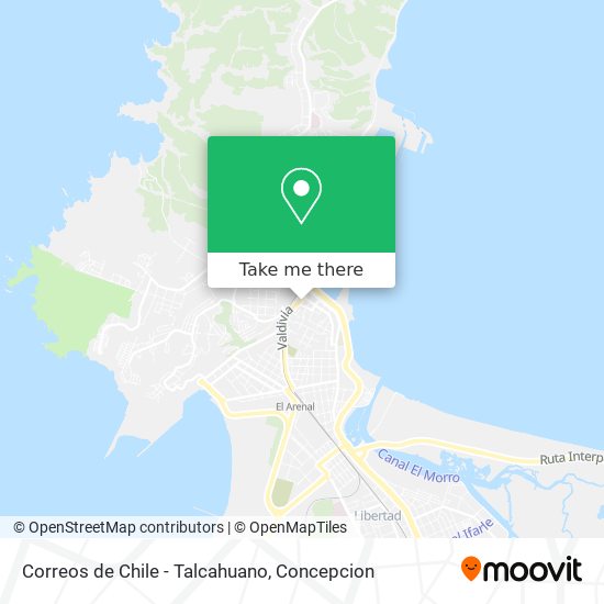 Mapa de Correos de Chile - Talcahuano