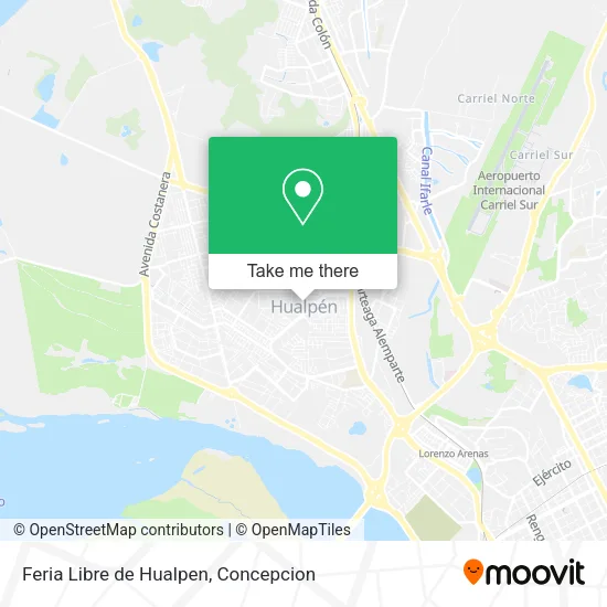 Feria Libre de Hualpen map