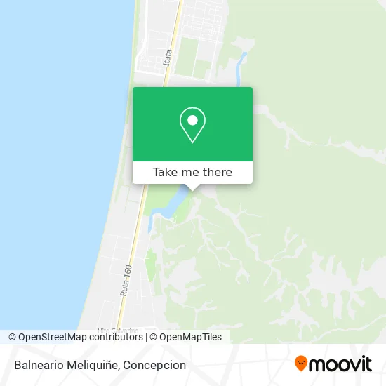Mapa de Balneario Meliquiñe