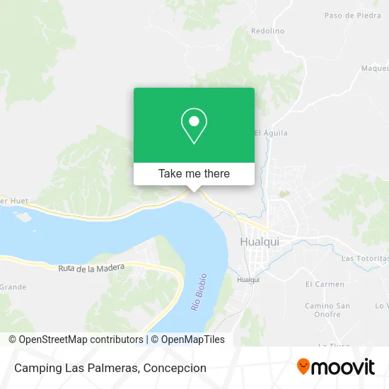 Mapa de Camping Las Palmeras