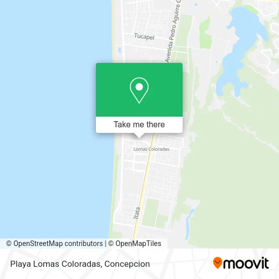 Mapa de Playa Lomas Coloradas