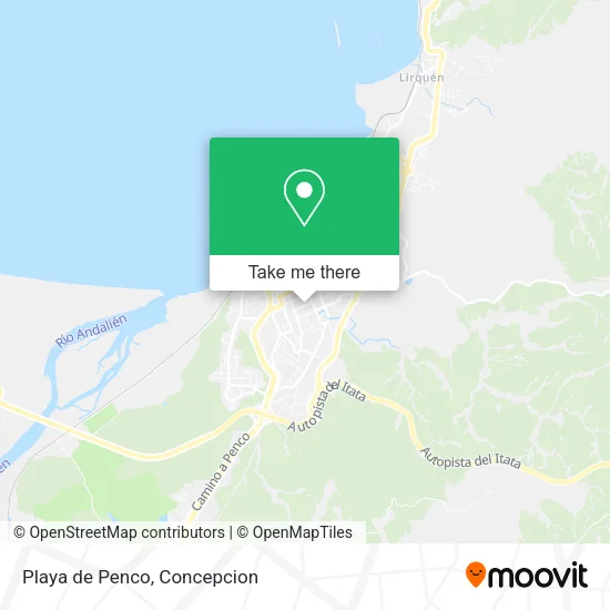 Playa de Penco map
