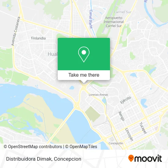 Mapa de Distribuidora Dimak