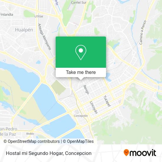 Mapa de Hostal mi Segundo Hogar