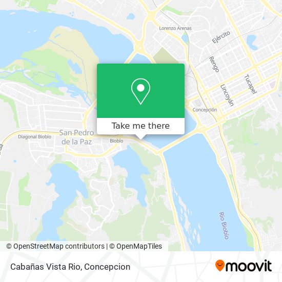 Cabañas Vista Rio map