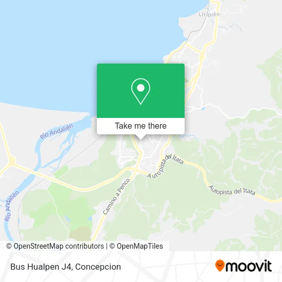 Mapa de Bus Hualpen J4