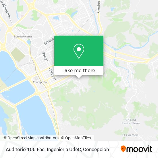 Mapa de Auditorio 106 Fac. Ingenieria UdeC