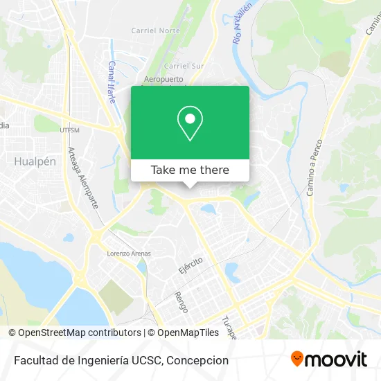 Facultad de Ingeniería UCSC map