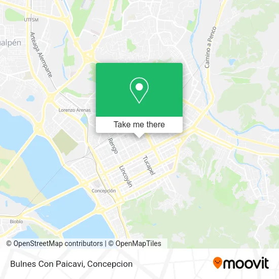 Bulnes Con Paicavi map