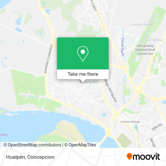 Hualpén map