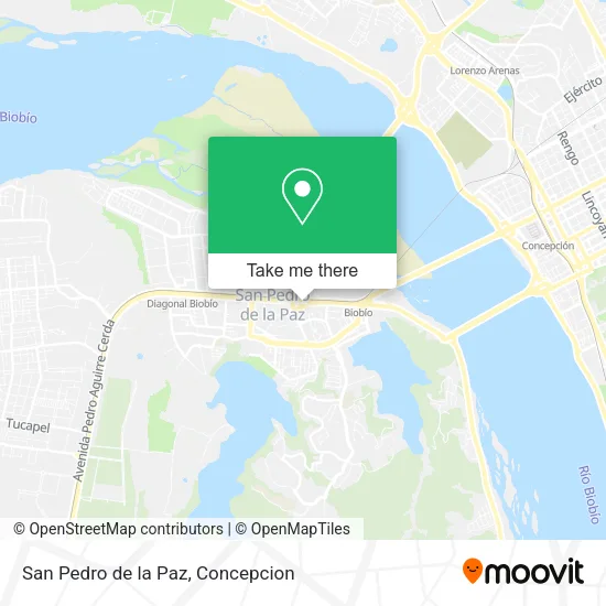 Mapa de San Pedro de la Paz