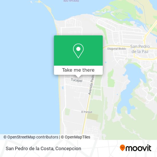 San Pedro de la Costa map