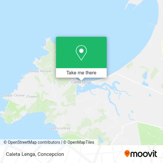 Mapa de Caleta Lenga