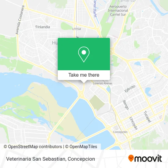 Mapa de Veterinaria San Sebastian