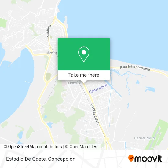 Mapa de Estadio De Gaete