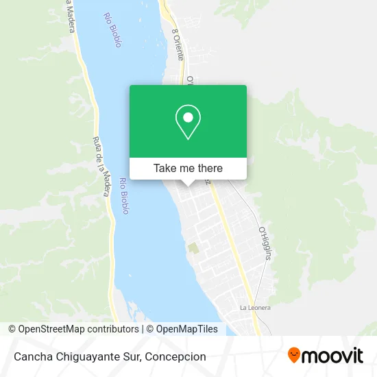 Cancha Chiguayante Sur map