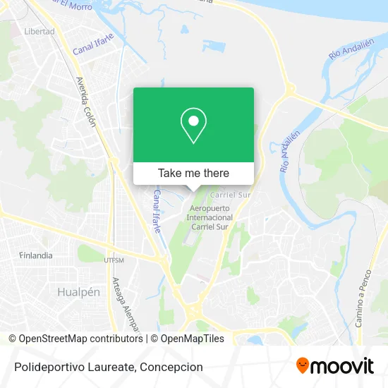 Mapa de Polideportivo Laureate