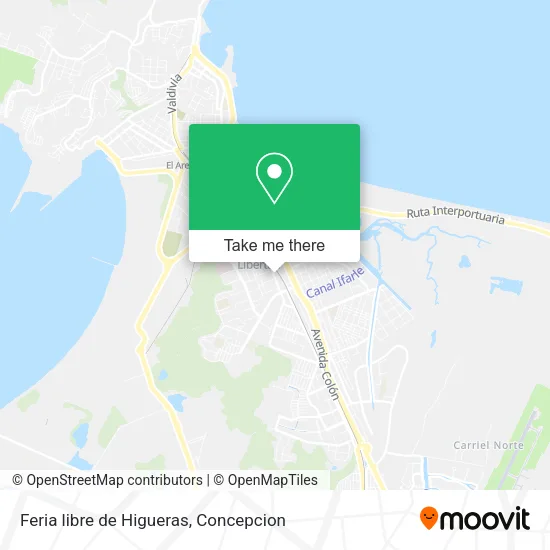 Mapa de Feria libre de Higueras