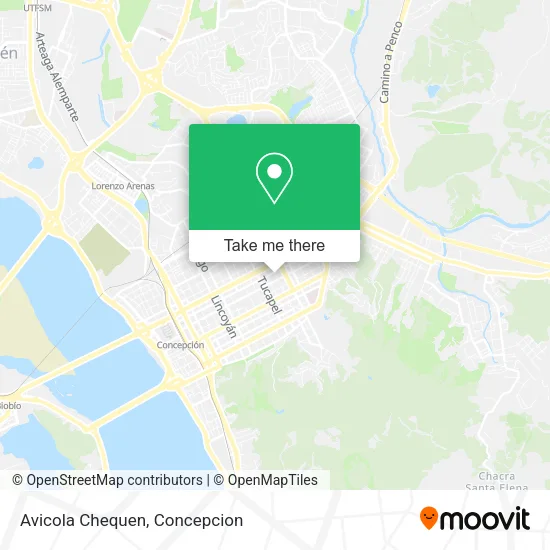 Avicola Chequen map