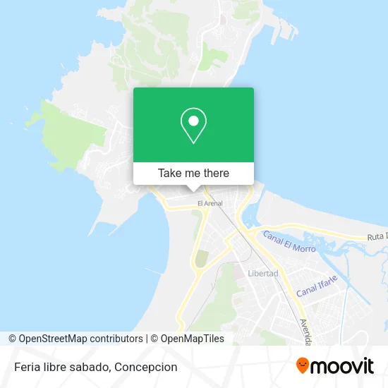 Mapa de Feria libre sabado