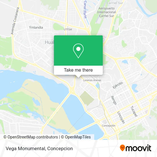 Vega Monumental map