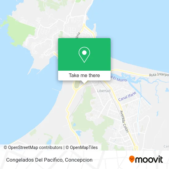 Mapa de Congelados Del Pacifico