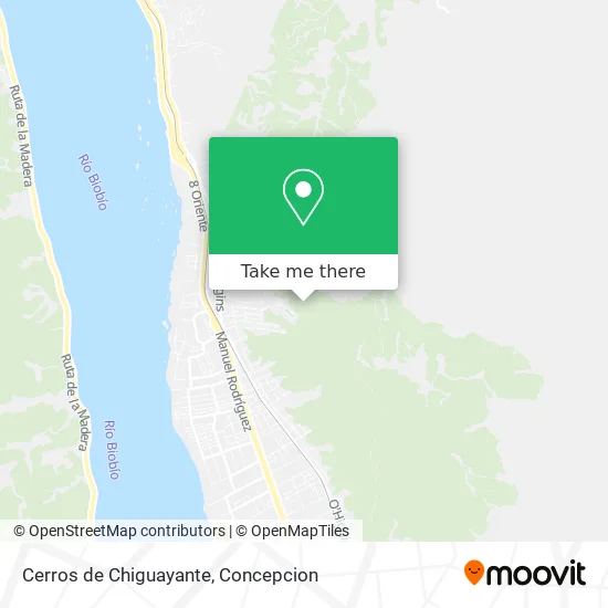 Cerros de Chiguayante map