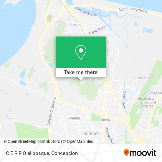 C E R R O  el bosque map
