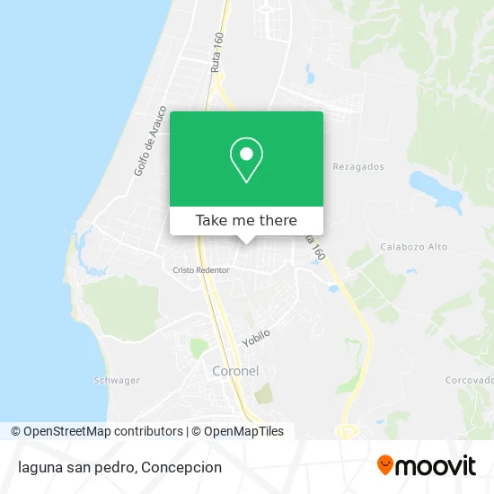 Mapa de laguna san pedro