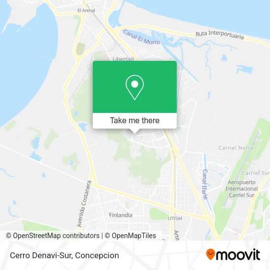 Mapa de Cerro Denavi-Sur
