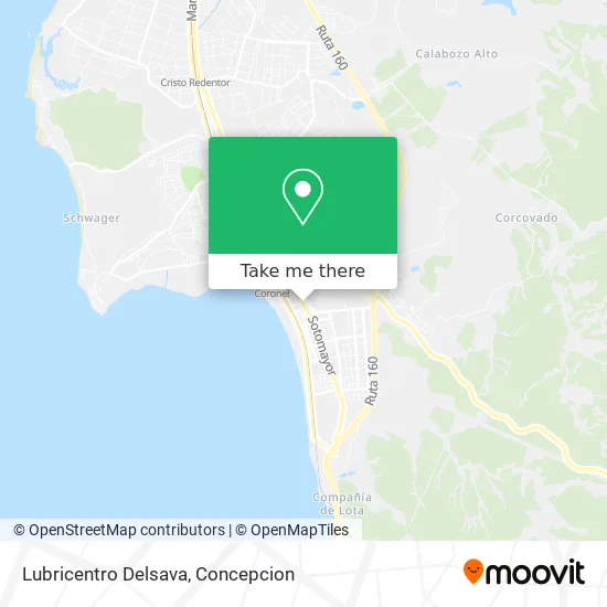 Mapa de Lubricentro Delsava
