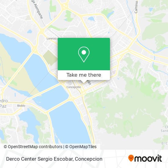 Derco Center Sergio Escobar map