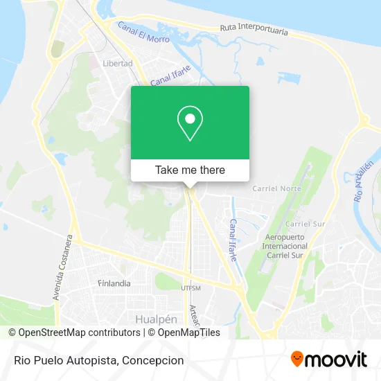 Mapa de Rio Puelo Autopista
