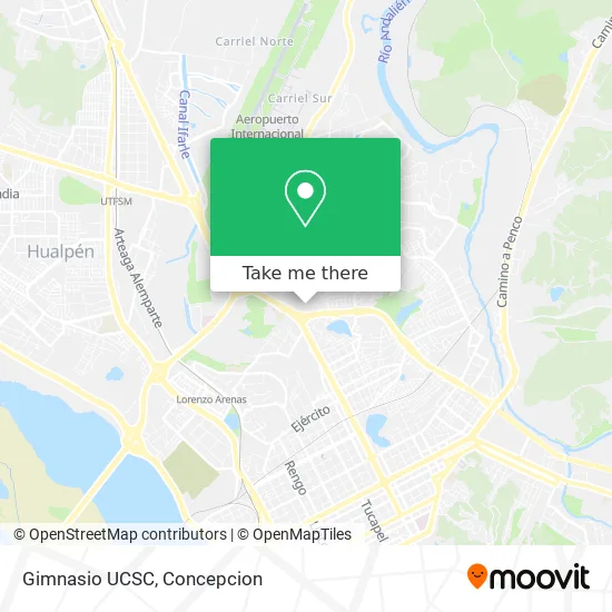 Gimnasio UCSC map
