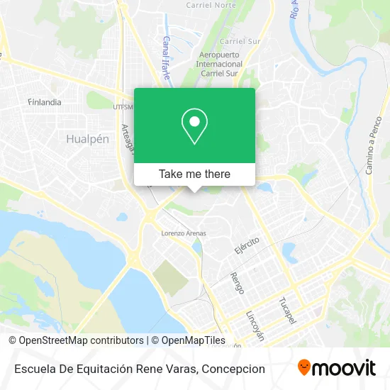 Mapa de Escuela De Equitación Rene Varas