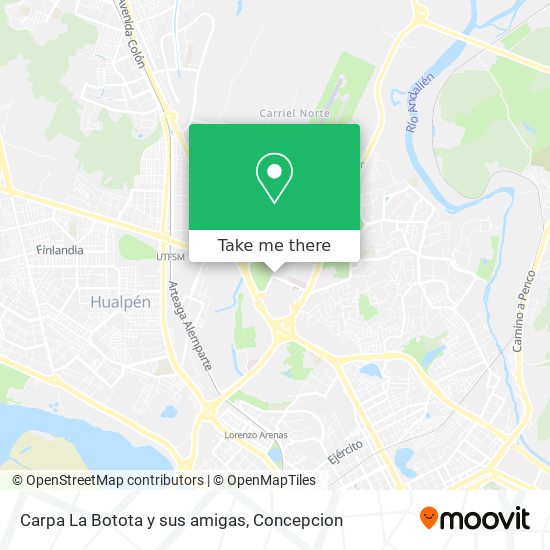 Carpa La Botota y sus amigas map