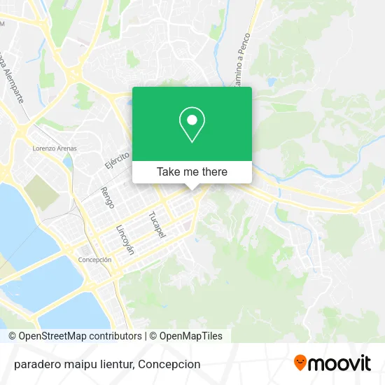 Mapa de paradero maipu lientur
