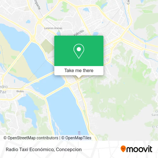 Mapa de Radio Taxi Económico