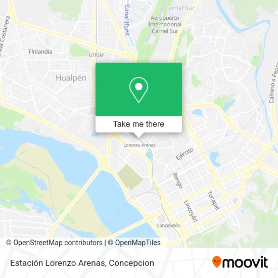Mapa de Estación Lorenzo Arenas