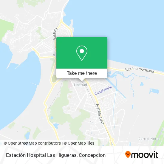 Mapa de Estación Hospital Las Higueras