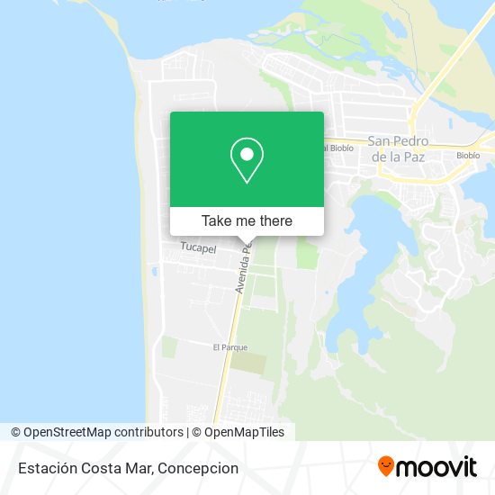 Mapa de Estación Costa Mar