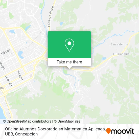 Mapa de Oficina Alumnos Doctorado en Matematica Aplicada, UBB
