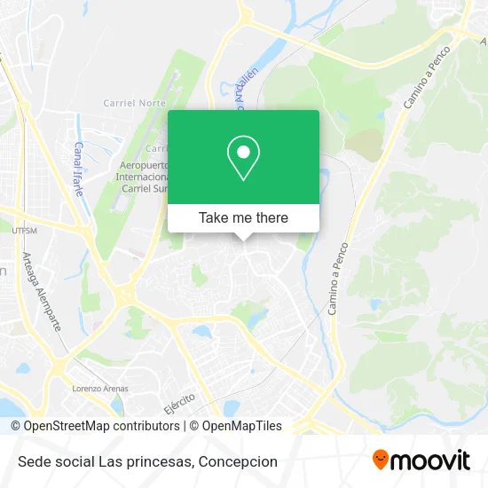 Mapa de Sede social Las princesas