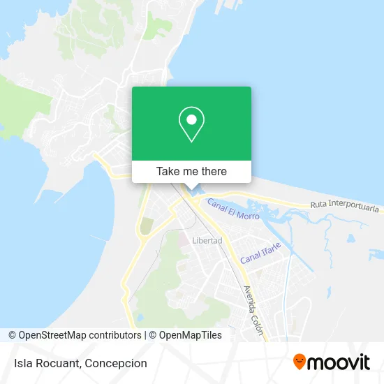 Mapa de Isla Rocuant