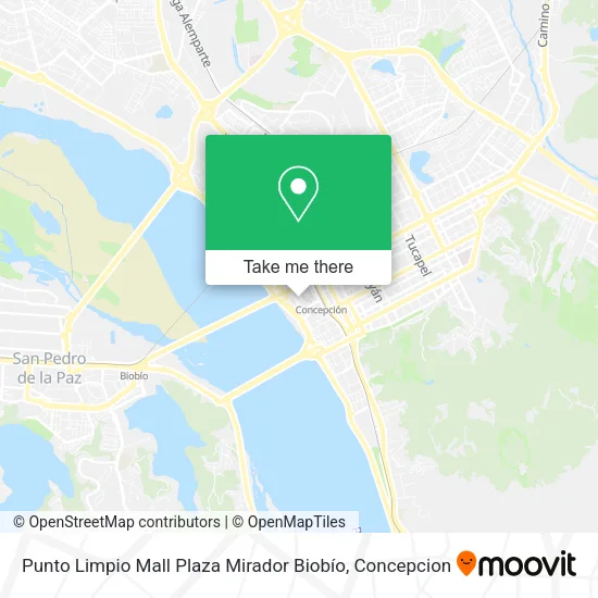 Punto Limpio Mall Plaza Mirador Biobío map