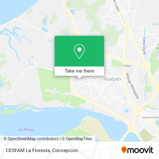 Mapa de CESFAM La Floresta