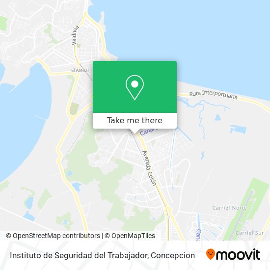 Mapa de Instituto de Seguridad del Trabajador